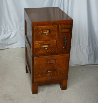 Antique Oak File Cabinet – Shaw - Walker Co.  Muskegon,  Michigan