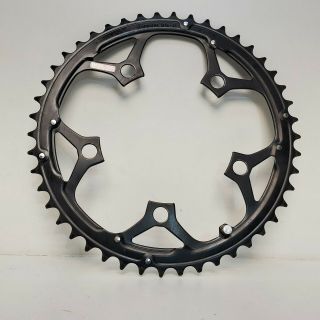Vintage Shimano Sg - X Chainring 46t X 110mm Bcd 5 - Bolt Dual Sis Comp.  Steel A10