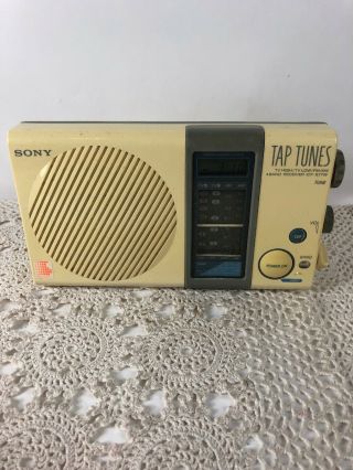 Vtg Sony Tap Tunes Water Resistent 4 Band Receiver Radio Tv - Hi Tv - Lo Fm Am