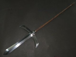 JYUMONJI YARI (spear) w/Saya : TSUNEMITSU : EDO : 22.  0 × 7.  8 