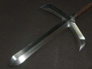 JYUMONJI YARI (spear) w/Saya : TSUNEMITSU : EDO : 22.  0 × 7.  8 