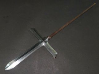 JYUMONJI YARI (spear) w/Saya : MONJYU KANEHISA : EDO : 26.  4 × 8 