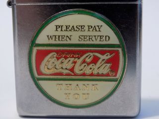 Coca Cola - Please Pay When Served - Coke - 3d Vintage Emblem -