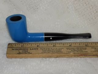 Vtg Smoking Pipe Blue Color Duke Dr.  Grabow Imported Briar Ajustomatic 2461905