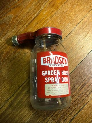 Vintage Bradson Garden Hose Spray Multi Use Garden Hose End Sprayer