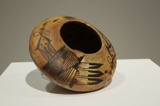 Antique Hopi Pueblo Polychrome Seed Jar Native American Nampeyo Hopi - Tewa