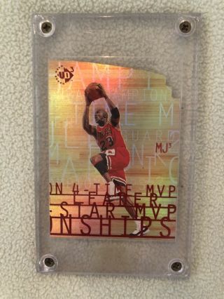Michael Jordan 1997 - 1998 Upper Deck Ud3 Holo Die Cut Holo Mj3 - 3