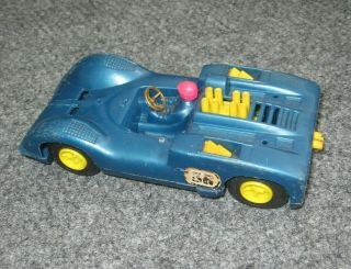 Vintage Blue Bergman Mfg Processed Plastic Can Am Race Car Made In Usa 86