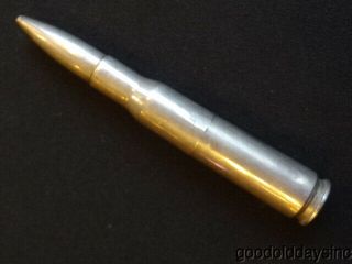 Chrome Trench Art 50 Caliber Bullet Shell Casing Lighter Sparks Big 2