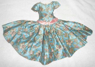 Vintage Madame Alexander Cissy Blue Bird Print Dress 6