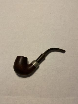 Vintage K&p Peterson’s Briar Pipe Made In Rep.  Ireland 312 Sterling Band