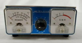 Vintage Midland 23 - 136 Variable Field Strength/swr Meter Made In Japan
