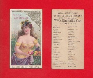 1889 Kimball - N188 Goddesses Of Greeks & Romans - Flora Autumnalis Ex