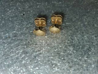 Authentic Van Cleef & Arpels VCA 18k Alhambra Pearl Gold Earrings 4