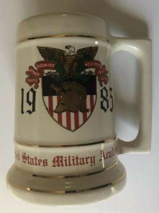 Vintage United States Military Academy (west Point) 1985 6 Inch Beer Stein Mug