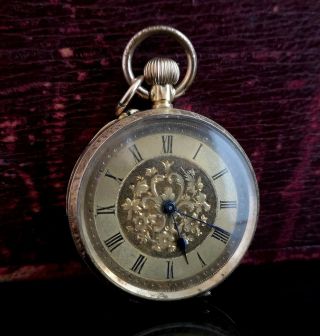 Antique 18ct Gold Pocket Watch,  Fob Watch,  Ladies