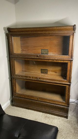 Antique Globe & Wernicke Sectional Lawyer Bookcase D - 10 1/4 Grade 299