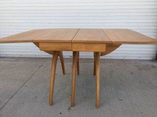 Heywood Wakefield Butterfly Drop Leaf Wishbone Dining Table Refinished