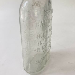 Vtg Bottle Thomas A Edison Special Battery Oil Bloomfield NJ Glass 3