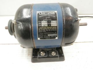 Vintage 1/2 Hp,  3450 Rpm,  Dual Shaft Table Saw Motor Parts