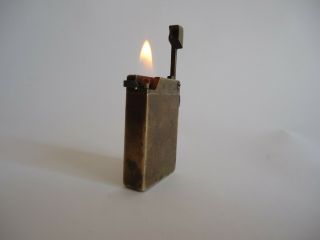 Vintage Ww Ii Military Brass Petrol Lighter - Handmade -