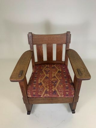 Antique Charles Stickley Rocking Chair. 2