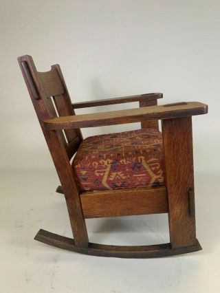 Antique Charles Stickley Rocking Chair. 4
