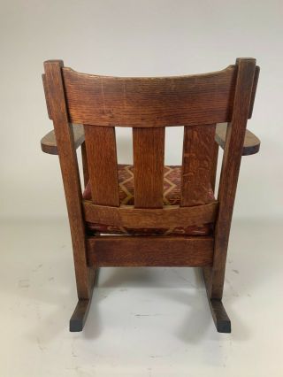 Antique Charles Stickley Rocking Chair. 5