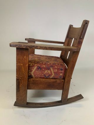 Antique Charles Stickley Rocking Chair. 6
