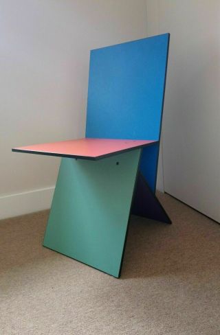 Vintage Postmodern Vilbert Chair Designed By Verner Panton For Ikea.