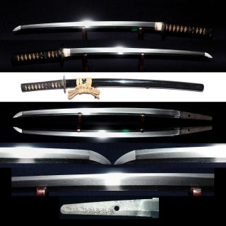 脇差 Wakizashi Antique Japanese Sword 51.  8cm Signed 吉門 Yoshikado,  W/ 拵 Koshirae