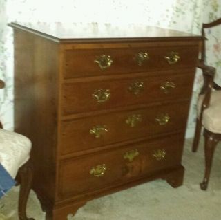 18th Century American Chest Of Drawers Cherry Wood.  32 1/2 " T