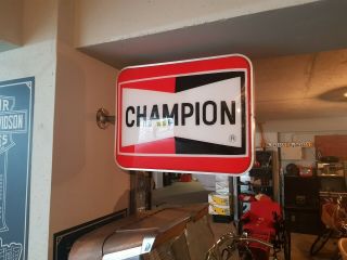 Antique Vintage Style Champion Illuminating Sign