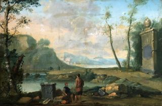 Classical Landscape Old Master Oil Painting 17th Century European School
