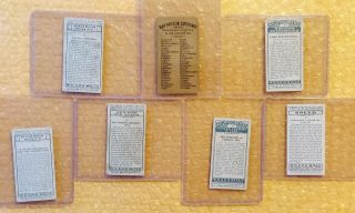 1880 ' s Allen & Ginter ' s Cigarettes W.  D.  & H.  O.  WILLS IMPERIAL (7 Tobacco Cards) 2