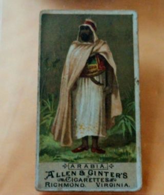 1880 ' s Allen & Ginter ' s Cigarettes W.  D.  & H.  O.  WILLS IMPERIAL (7 Tobacco Cards) 3