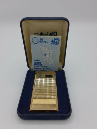 Vintage Colibri Touch Sensor Lighter Gold