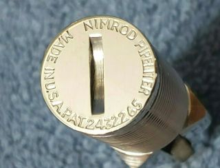 Vintage Nimrod Sportsman Pipeliter Pipe Lighter Aluminum Cigar Cigarette