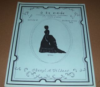 Vintage How To Make Miniatures 1 " Scale Dollhouse Walking Dress 1876 Pattern