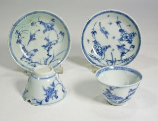 12 CHINESE BLUE/WHITE EXPORT PORCELAIN COLLECTIBLES MOSTLY KANGXI early 18th C. 4