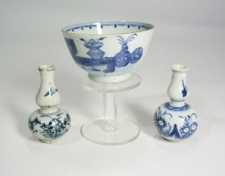 12 CHINESE BLUE/WHITE EXPORT PORCELAIN COLLECTIBLES MOSTLY KANGXI early 18th C. 6