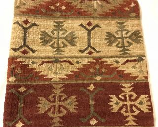 Pottery Barn Vintage Sw Tribal Kilim Wool Pillow Cover 18”