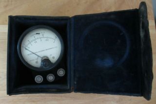 Vintage Weston Model 528 Analog Ac Ammeter With Case