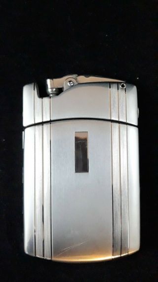 Vintage " Art Metal " Ronson De - Light Cigarette Case Lighter Combo Usa