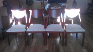4 Sculptural Brown Dining Chairs By Pietro Costantini Italy