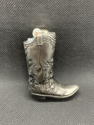 Small Rare Marlboro Cigarette Lighter Case for BIC Cowboy Boot Collectible 2