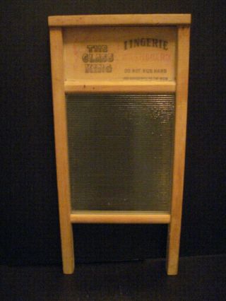 The National Washboard Co The Glass King Lingerie Vintage Antique Washboard 863 2