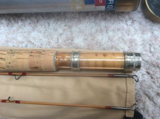 Vintage H.  L.  Leonard Bamboo Fly Rod “Red Wrap” 4