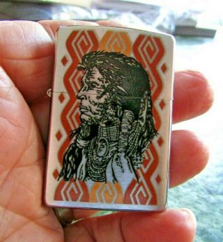 Zippo Lighter 24 - 2012 American Indian