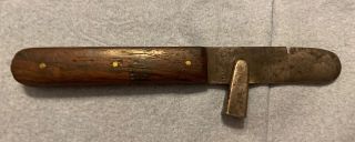 Vintage Antique Cigar Box Opener By W&r Cast Steel Tool Clam Knife Look
